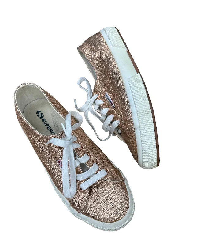 Shoes Sneakers By Superga In Rose Gold, Size: 7.5