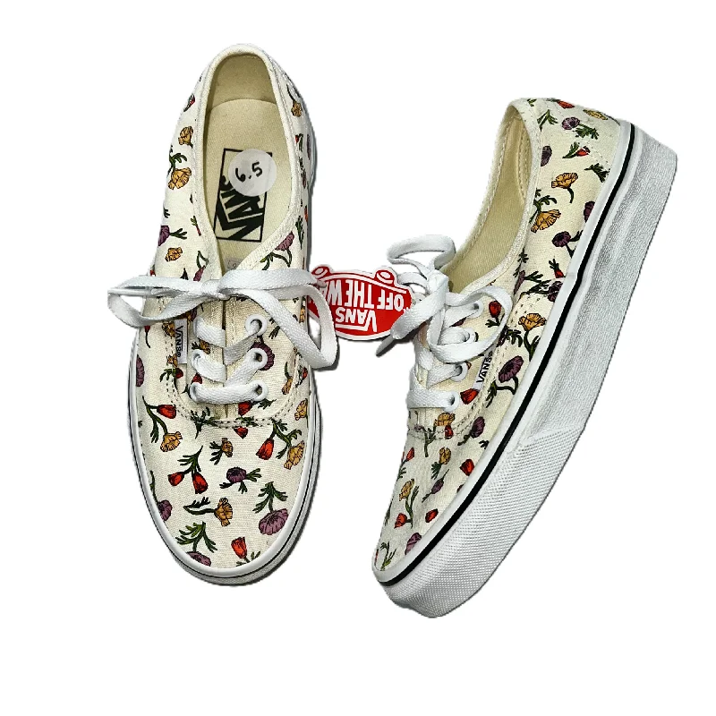 Shoes Sneakers By Vans In Floral Print, Size: 6.5