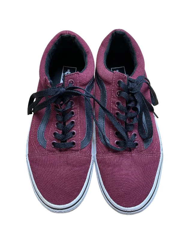 Shoes Sneakers By Vans In Red, Size: 10