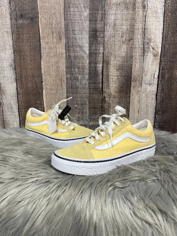 Shoes Sneakers By Vans In Yellow, Size: 7