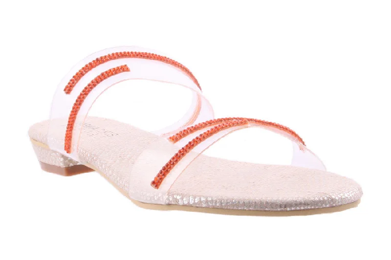 GOLDY ORANGE Two - Tone Shoe Design  